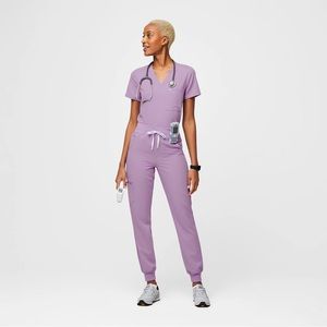 Lavender Dew Zamora Jogger scrub pants medium tall